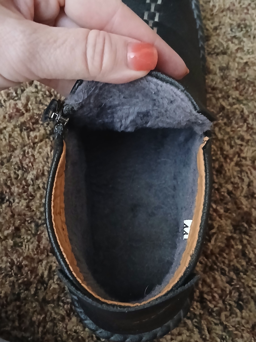 Black Leather Men’s Zip-Top Casual Boots - Picture 5 of 5